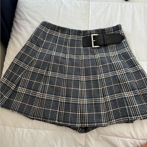 English Factory size XS plaid skirt with built in shorts worn once